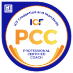 Badge de coach certifié PCC ICF (International Coaching Federation).