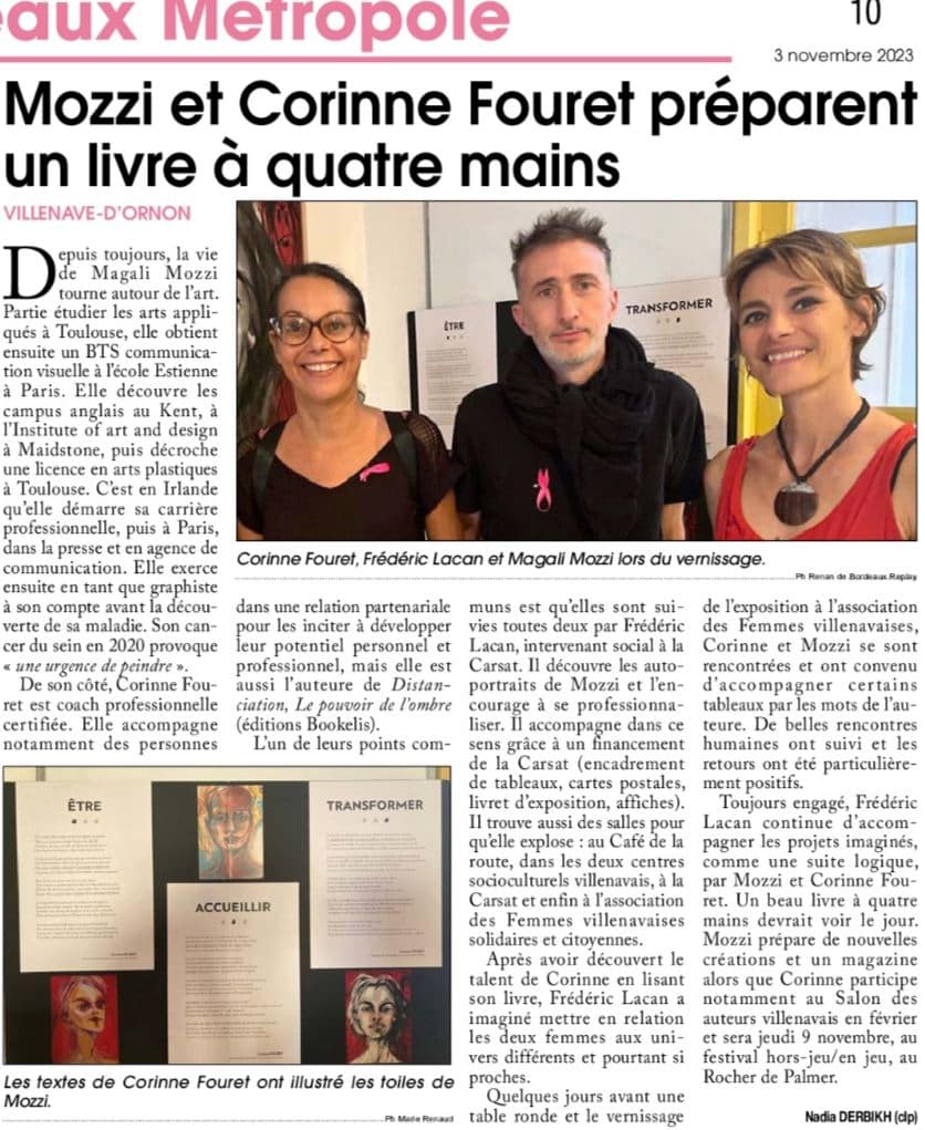 Article de presse du 3 novembre 2023